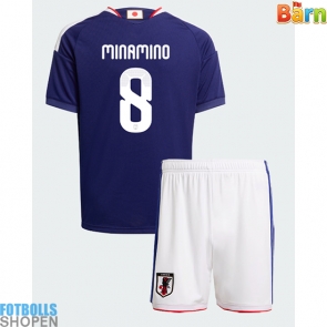 Billiga Japan Takumi Minamino #8 Hemmatröja Barn VM 2026 Kortärmad (+ Korta byxor)